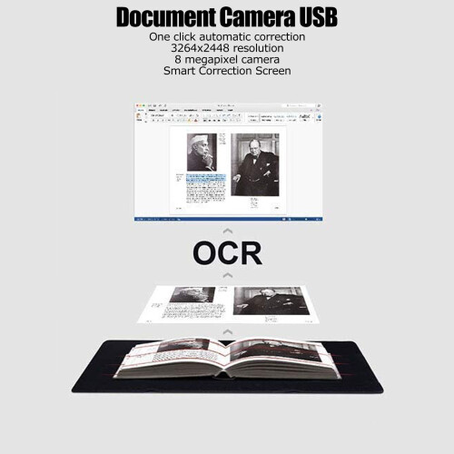 Portable Document Scanner 3264x2448 A3/A4, 8MP, Foldable, USB 2