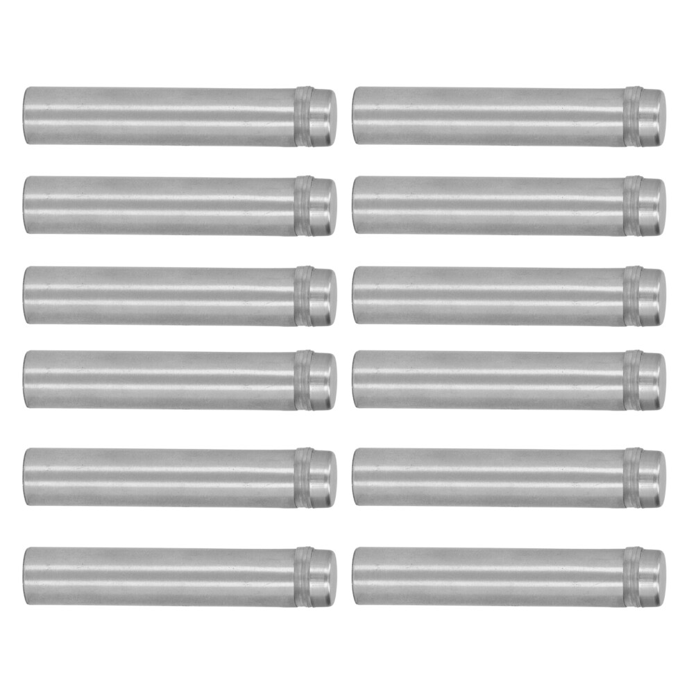 12Pcs Stainless Steel Sign Mounting 12X60mm Standoff Screws With Anchors 5091375580124