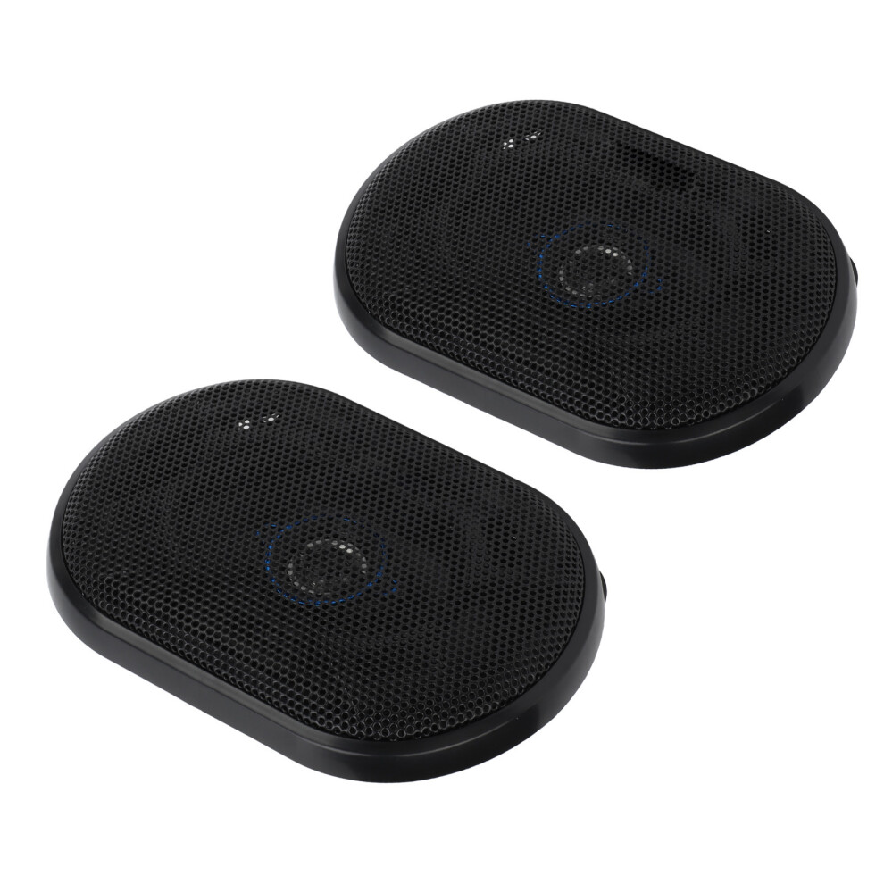 Pair 4-Way Coaxial Speaker 4X6in/10.2X15.2cm 120W, Universal 8191375580517