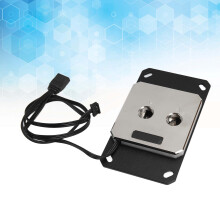 RGB CPU Water Cooling Block Brass Red Copper 19.7in Cable for AM4