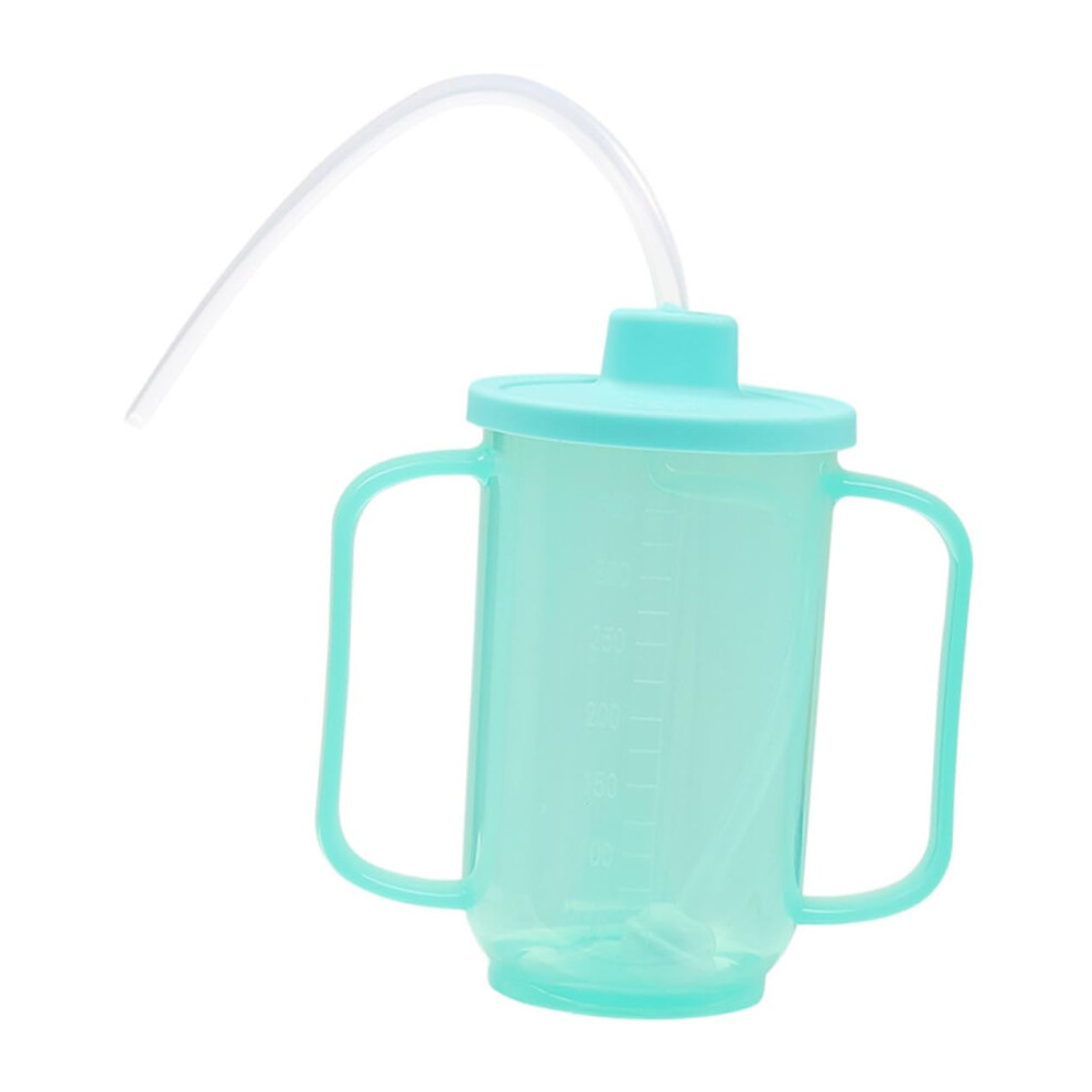 Bedridden Patient Liquid Feeding Cup with Straw Lid Durable Leakproof Drinking Cup for Disabled Adults Convalescence Maternity Use