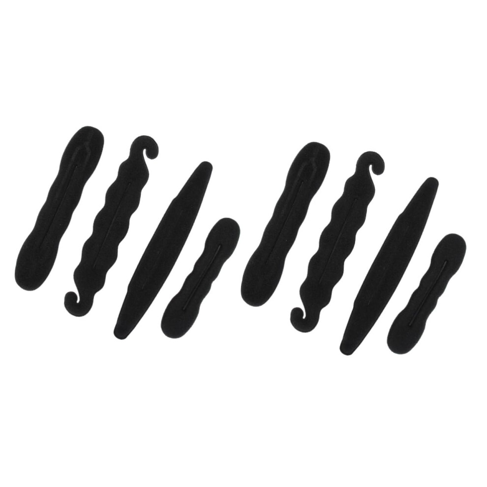 Unisex 8Pcs Hair Bun Maker Set Sponge Donut Styling Tools For Easy Ballerina Updos, Dance Recitals