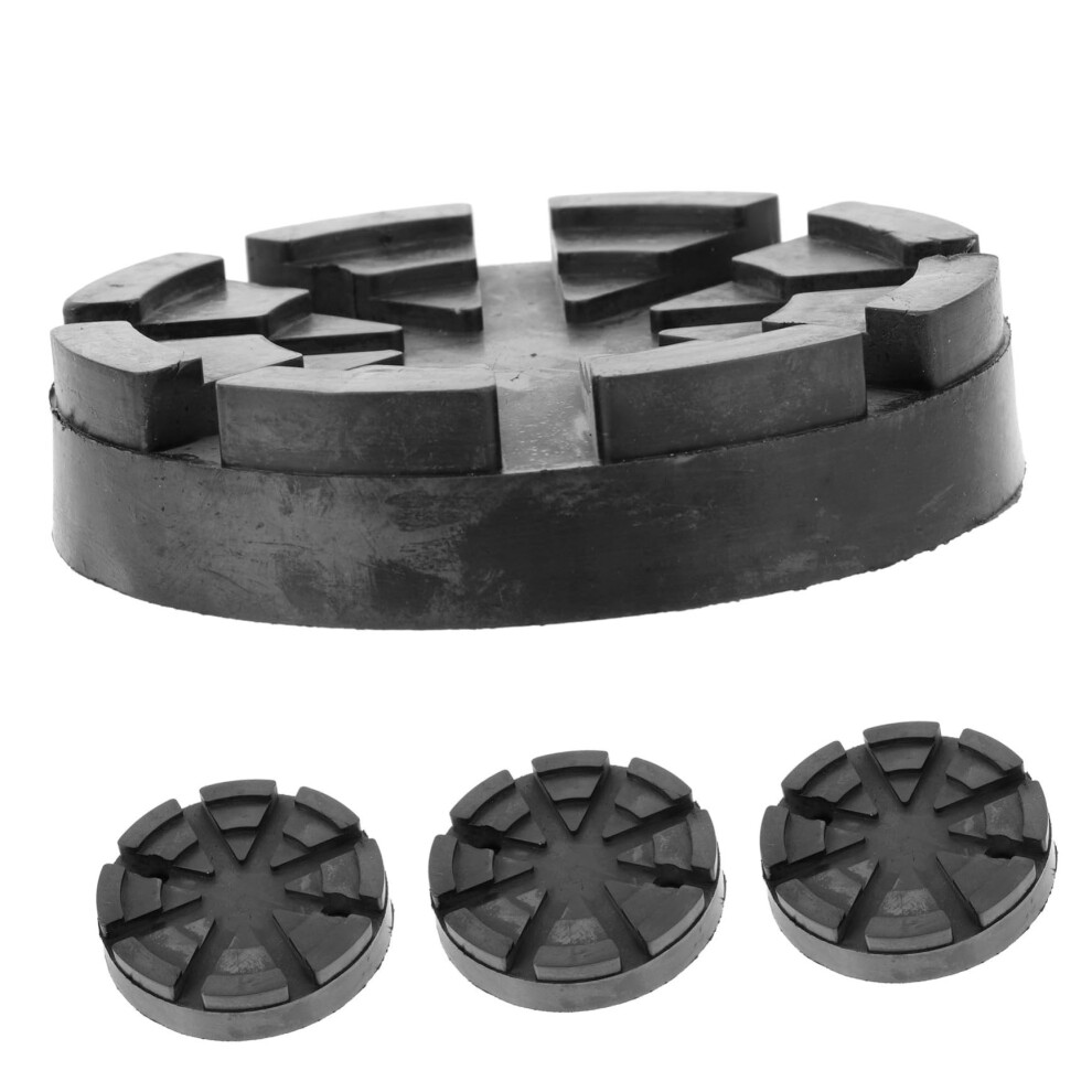 4Pcs Round Rubber Jack Stand Pads Nonslip Lift Support For Pinch Welds And Paint Protection 9382693369604