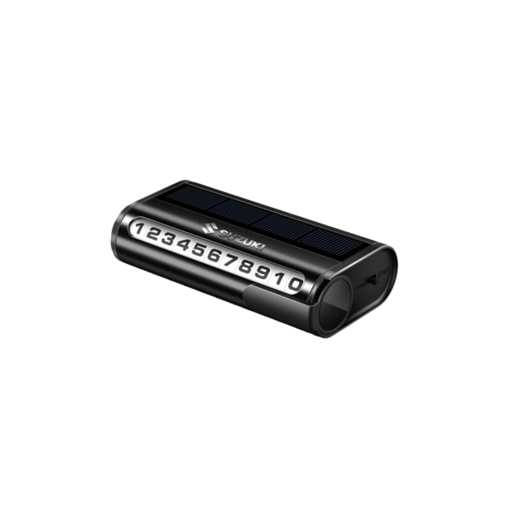 Car Temporary Parking Card For Suzuki With Touch Control Hidden Number Plate, Privacy Protection 9347817508949