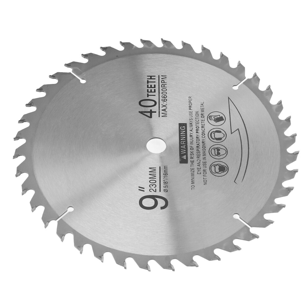40T Carbide Circular Saw Blade 9In 6600Rpm For Woodworking 4141375586563