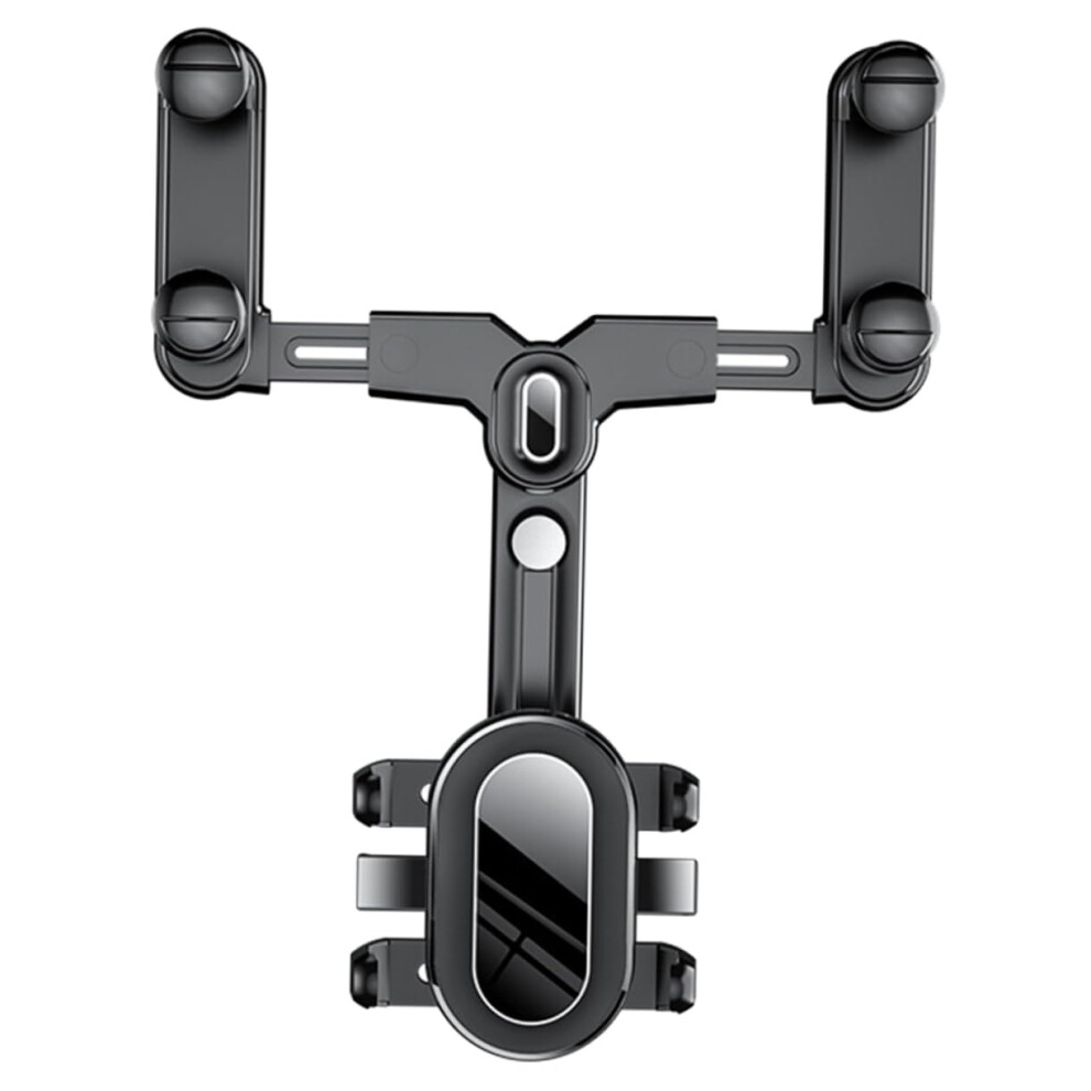Car Phone Holder 360 Rotatable Rearview Mirror Mount Adjustable Onehand Operation Stable 9347817509120