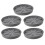 5PCS Plastic Plant Pot Trays Set with  Drainage and Breathable Root Support, Grey 1