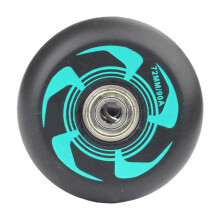 Inline Roller Skate Wheel Indoor Outdoor 76 Mm Blue Black For Scooters Luggage Wheel Black Aureate Black Gold