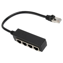 Ethernetový rozbočovač, vysokorýchlostný prenos s tienenou zásuvkou RJ45, sieťový zosilňovač pre bezproblémové pripojenie, vodivý obvod