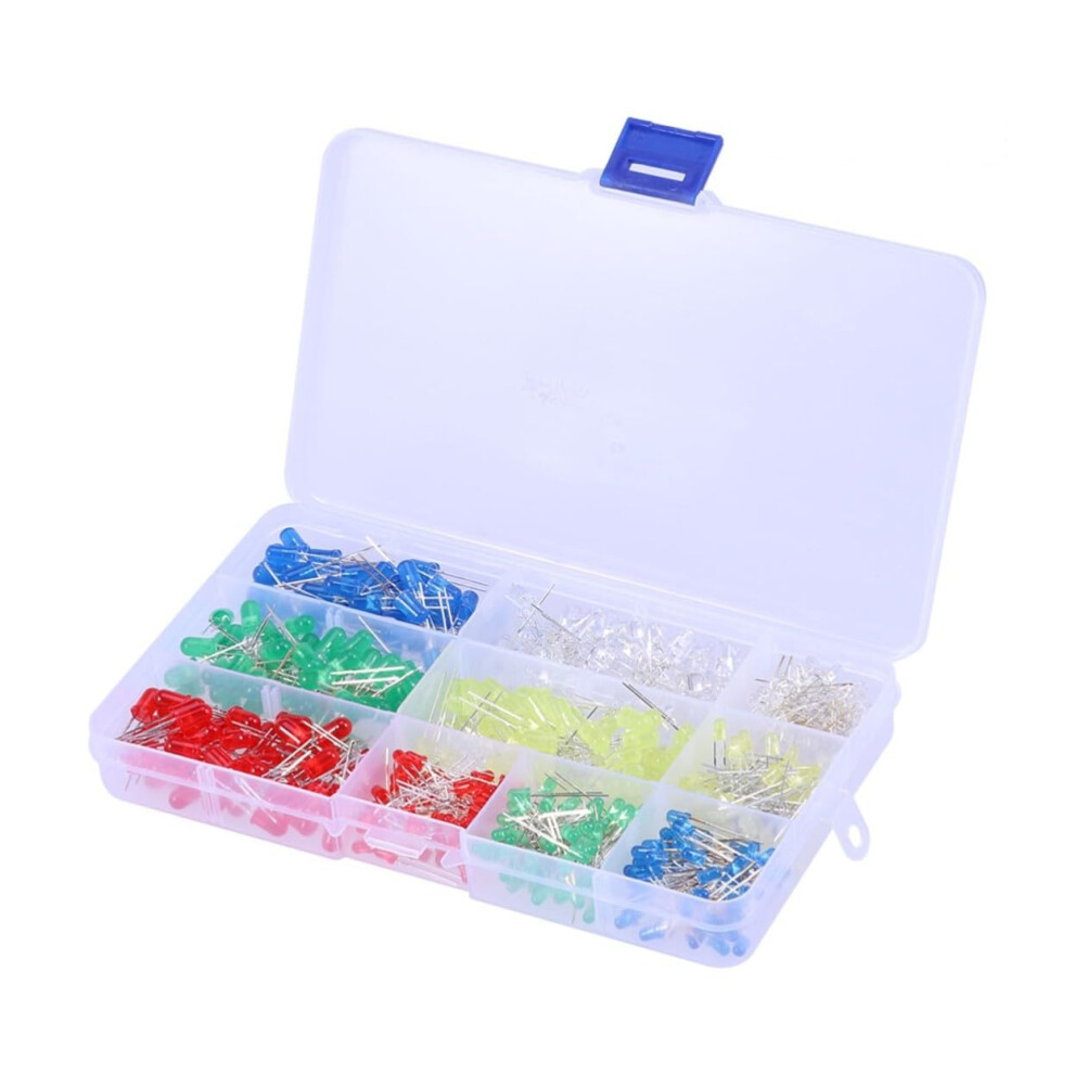Led Diode Kit 500Piece Diffused Lightemitting Diodes And Resistors For Circuit Projects And Electrical Experiments 9187378416655