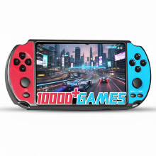 Retro-Konsole Über 10.000 vorinstallierte Spiele, Handheld-Spielkonsole 5,1-Zoll-HD-Display, über 10 Emulatoren