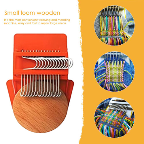 Mini Loom Weave Tool Kit for Quick and Easy Fabric Repair Durable