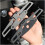 Universal Motorcycle License Plate Holder with Taillight, Adjustable Folding Metal Mount Frame 4