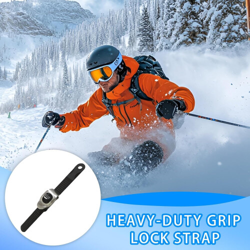 Camping Gear Strap - Adjustable Metal Locking Straps for Heavy Duty Fastening, Secure Tie Solution for Various Applications 2