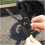 Universal Motorcycle License Plate Holder with Taillight, Adjustable Folding Metal Mount Frame 3