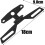 Universal Motorcycle License Plate Holder with Taillight, Adjustable Folding Metal Mount Frame 2
