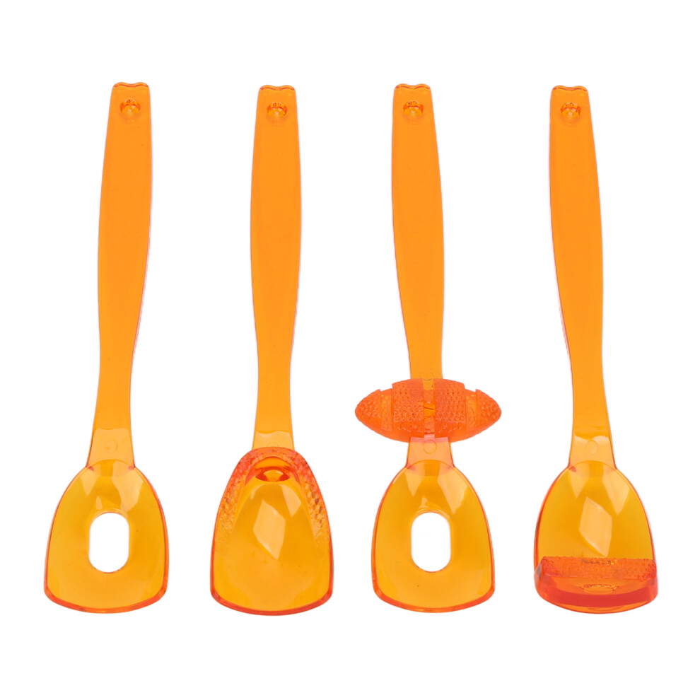Orange 4Pcs Tongue & Lip Muscle Trainer 16Cm Oral Exerciser For Ages 8+