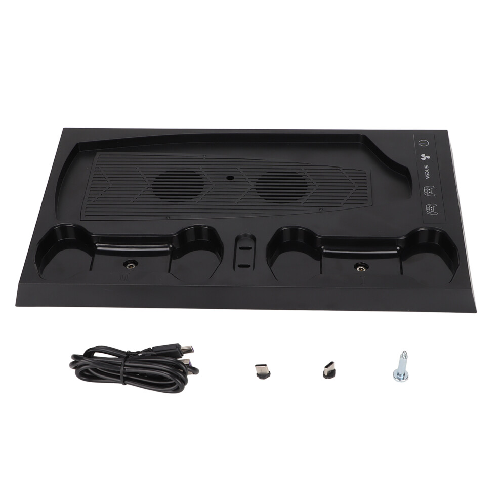 Controller Docking Station With Cooling Fan Vertical Stand For Ps5 Multi Charging Stand With Usb Ports Heat Dissipation Game Storage Bracket Power Cab 9012494712865