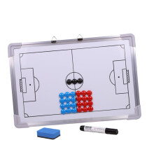 27pcs Coaching Training Board Football Magnets For Magnetic Fridge Whiteboard, Eraser And Marker Pen Included