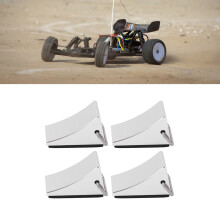 4PCS Aluminum Alloy RC Car Wheel Chocks for All RC Model Cars Silver