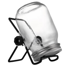 Sprouting Jar Kit with Rustproof Stainless Steel Lid and Stand for Indoor Organic Bean and Broccoli