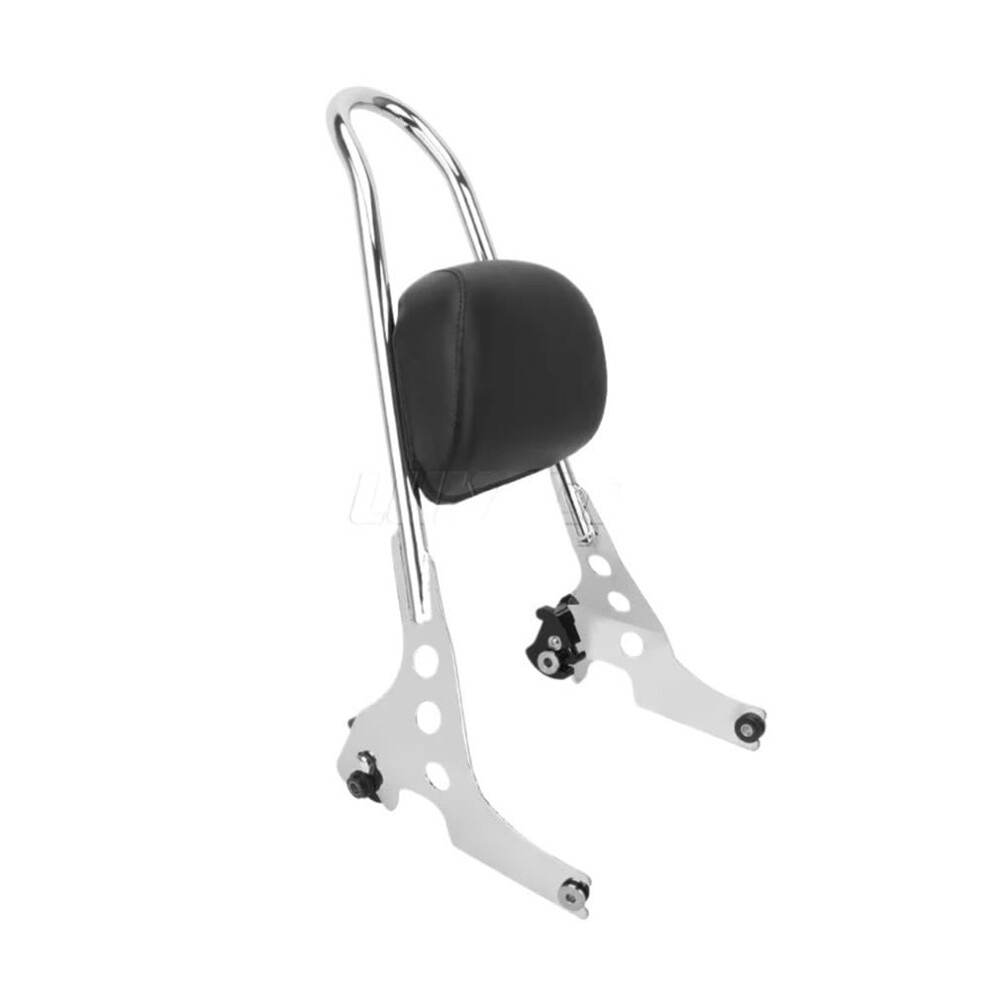 Motorcycle Passenger Backrest With Detachable Sissy Bar Pad For Harley Sportster Xl883 Xl1200 Forty Eight 20042023 9382693224170