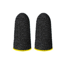 Funda para dedos para gamers, estructura resistente a la intemperie, transferencia de señal táctil conductiva, transpirable y absorbente del sudor,