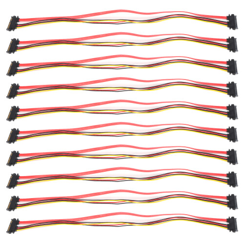 10 stücke Sata Kabel 7 + 15Pin Männlich zu 1