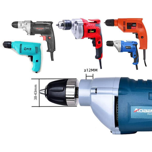 DIY Square Hole Drill Fixed Bracket For Drill Machine AllSteel Casting, Sturdy Drill Attachment 1