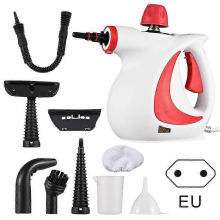 Bianco - Spina UE 2025 Pulitore a Vapore Portatile 1050W per Multisuperficie e Tappezzeria