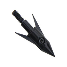Black 120 Grain Broadheads for Bowfishing - 6pcs Expandable Blade Arrow Heads for Hunting Fish