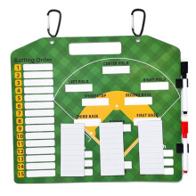 Magnetic Baseball Lineup Board 14x12 Dry Erase Clipboard For Coaches Includes 30 Lineup Cards Reusable Accessories