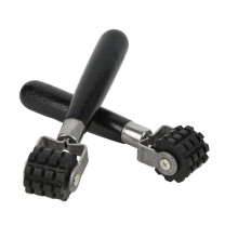 Ergonomic Car Sound Deadening Roller 18x3.5cm Black/Wood/Silver