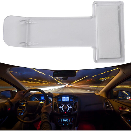 Parking Permit Holder with Adhesive for Car Windscreen, Visible Ticket Display and Card Organizer 2