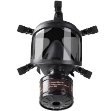 Full Face Respirator Mask 40mm Activated Carbon Filter For Dust Gases Vapors And Chemicals Protection For Survival