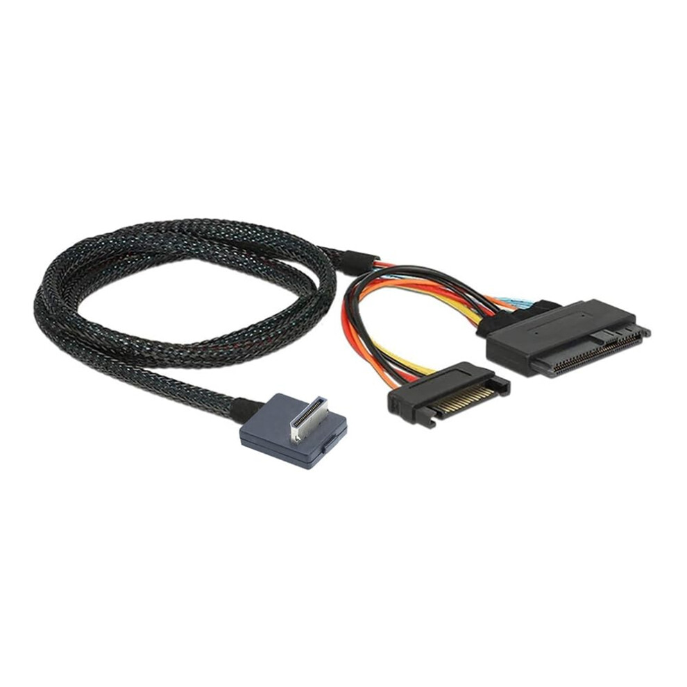 Pcie Oculink Sff8611 4I 90 To U.2 Sff8639 Nvme Ssd Adapter Cable 0.5M Speed Transfer 9347817512304