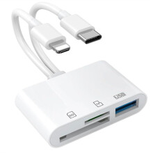 -Kortläsare för , USB C och för  Interface Dual Port -Kortadapter, Minneskortläsare för Kameraadapter