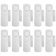 Door Magnetic Alarm Wireless Door and Window Anti-Theft Alarm Home Anti-Theft Door Opening Sensor 10 Pcs