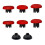 8 Pezzi Thumbsticks Swap Thumb Sticks Joystick di Ricambio per PS5 Controller/per PS4/per  Pro/per  Series, Rosso 1