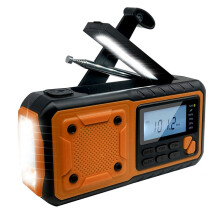 4000 MAh Solarbetriebenes Notfallradio mit Handkurbel zum Aufladen Von AM/FM SW Multiband-Radio, LED-Lese-Taschenlampe, EU-Version