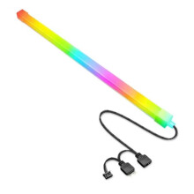 DC5V 3Pin ARGB Computer Case Decorative Light Bar 30cm 4-Sides Light Colorful Dream Light for DIY Gaming Ambient Decor
