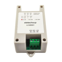 ELETECHSUP Contrôleur de Niveau D'Eau Automatique LC35D01 Démarrage et Arrêt Automatiques de la Pompe à Eau Contrôleur de Niveau de Liquide DC12V
