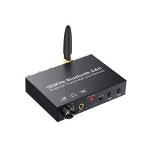 DAC Converter Digital to SPDIF Analog Audio Bluetooth5.0 with RCA 3.5mm Outputs Volume Control for PS4 TV Amplifier