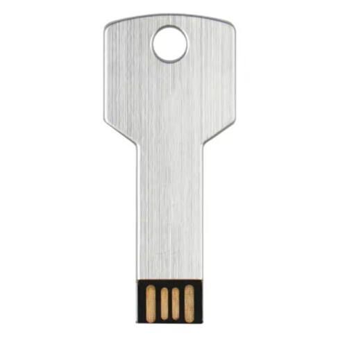 High-Capacity Metal Key Shape USB Flash Drive 32GB Silver Real Capacity Storage Devices U Disk 1