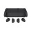 For Switch2 Case Plastic Grip Protective Shell Cover for  Switch2 Grip Case Dust-Proof Cover,Black 2