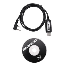 Câble de Programmation USB + CD de Pilote pour Radio Bidirectionnelle UV-5R BF-888S BF-F8