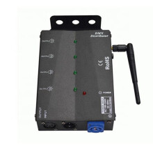 Distributore Splitter DMX512 Separato Wireless A 4 Vie, Dati Segnale DMX512/1990, 1 Ingresso, 4 Uscite, Lato Installato, Spina UE