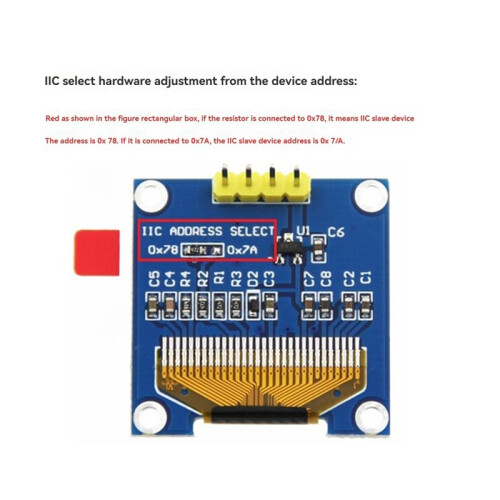 Per Raspberry Pi 0,96 Pollici OLED I2C SSD 4Pin Modulo con Custodia LCD Schermo Display CPU Temperatura per  STM32 1