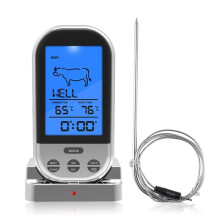 Draadloze Digitale Vleesthermometers op Afstand Koken Voedsel Barbecue Grill Thermometer met Sonde voor Oven Smoker Grill BBQ