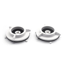 1 Paire D'Adaptateurs de Moyeu NAB, Ouvre-Porte de 10 Pouces pour Magnétophone à Bande, Installation Facile, Structure Solide, Blanc